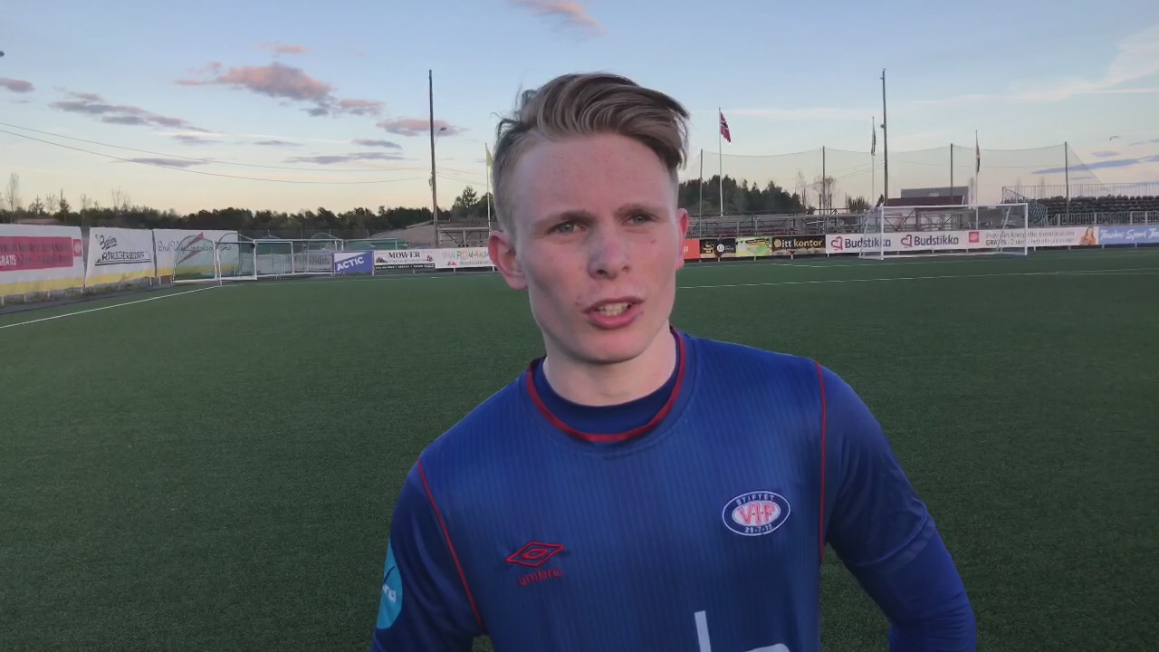 Edvardsen og Holme etter seieren over Bærum